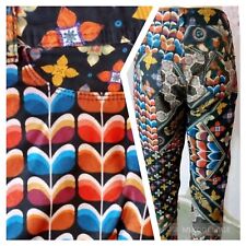 Desigual 32 / Gr. 44 Hose  MEHRFARBIG Ornamente Blumen Design Druck STRETCH Q25