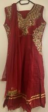 salwar kameez damen L Bollywood Rot