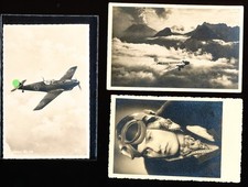 3 verschiedene Karten Luftfahrt 2. Weltkrieg