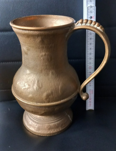 Vintage massiver messing - vintage, krug