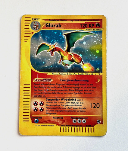 Pokémon tcg glurak - glurak, swirl
