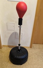 Profi Punchingball Set Standbox Training Set höhenverstellbar Handschuhe Rot DHL