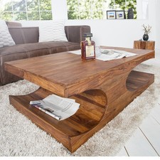 Massivholz Couchtisch CUBUS -