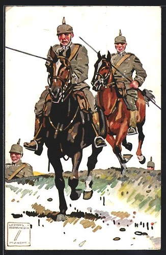 Künstler ludwig hohlwein - künstler-ak,