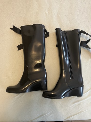 Wedge absatz gummistiefel - wedge,