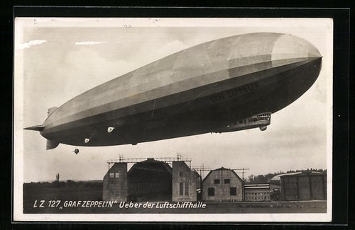 Ansichtskarte luftschiff lz127 - ansichtskarte,