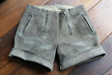 Klassische alte deutsche Pfadfinder Lederhose, Doppelreißverschluß "Elite" H46