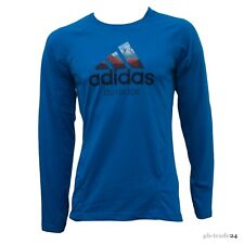 Adidas Longsleeve Herren blau Langarm T-Shirt Performance Tee Outdoor Shirt