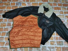 *REDSKINS PILOTEN A2 LEDERJACKE + WESTE*WINGLEATHER CORP*BRAUN*GR: XXXL*TIP TOP