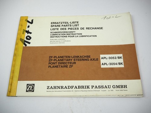 Apl 3052 3054 - zf, /bk