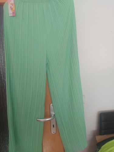 Plisseehose damen lindgrün - 54,