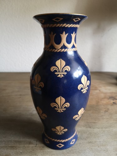 Blaue porzellanvase mit - blaue,