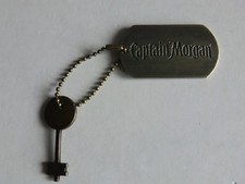 Captain Morgan Erkennunsmarke  Hundemarke Army Kette mit Schlüssel