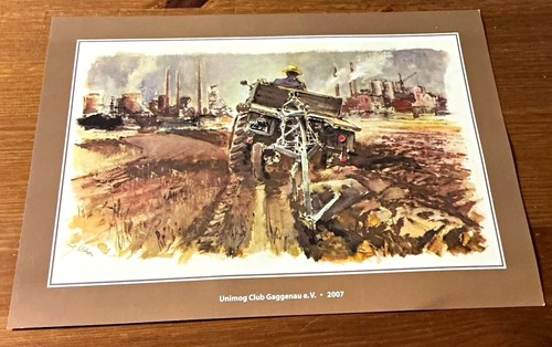 Kunstdruck unimog traktor - kunstdruck, &