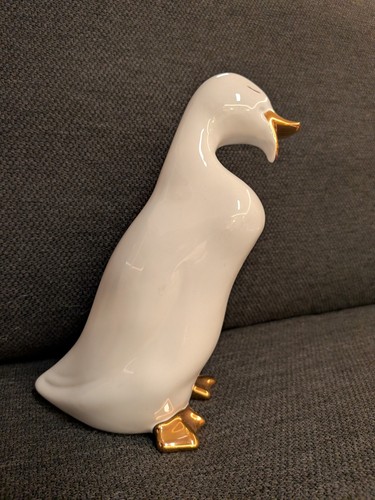Keramikfigur gans tiere - keramikfigur,