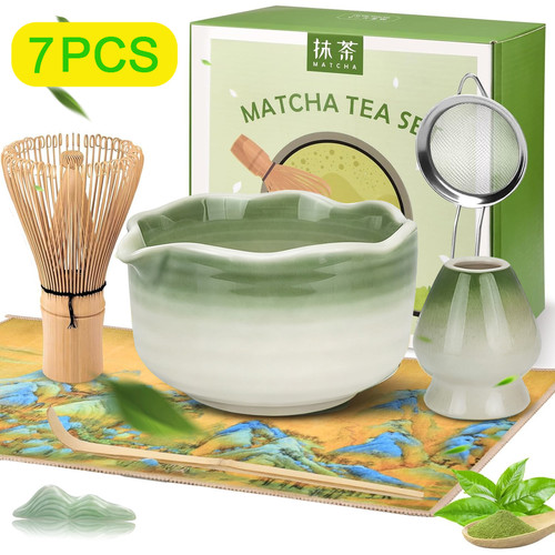 Matcha set besen - set,