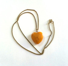 Vergoldet Kette mit Bernstein