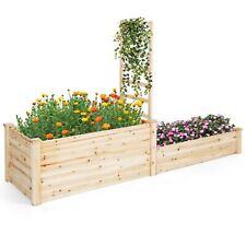 Hochbeet mit Rankgitter &