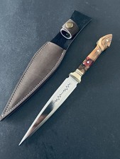 Dolchmesser | 4116 Stahl | Hybridgriff Olivenholz & Epoxid X