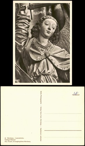 Ansichtskarte nürnberg figur - ansichtskarte,
