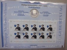 1997 Numisblatt 1/97 Melanchthon mit PLATTENFEHLER Punkt über Auge 1902 f 4 A