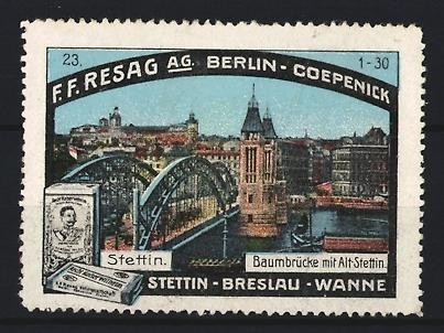 Reklamemarke stettin - reklamemarke,