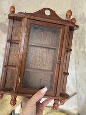 Hängevitrine/Wandschaukasten/Sammlervitrine/Münzenregal Antik