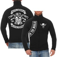 Sweatjacke Biker Alte Schule Alter Kodex Motorrad mc regeln club support mann