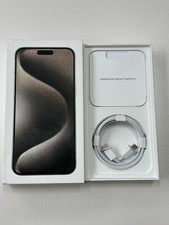 Original Apple iPhone 15 Pro Max Titan Natur Verpackung  256 GB Leerbox Karton