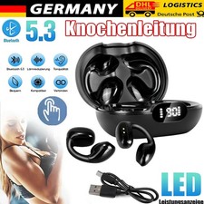 Bluetooth 5.3 Headset Stereo Kopfhörer Kabellos Ohrhörer mit Mikrofon für Handy