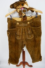 Stockerpoint Trachten Lederhose + Geschirr Gr.52 100% Leder Braun s.g. Zustand