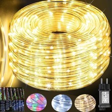 10 20 30m LED Lichterschlauch Außen/Innen Partylicht Lichterkette Lichtschlauch