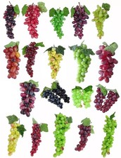 Deko Weintrauben XXL Rispe Wein Trauben Kunstobst Kunstgemüse Künstliches Obst