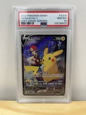 Pokemon Pikachu V CHR PSA 10 | Deutsch TG16/TG30 Verlorener Ursprung | KARTE