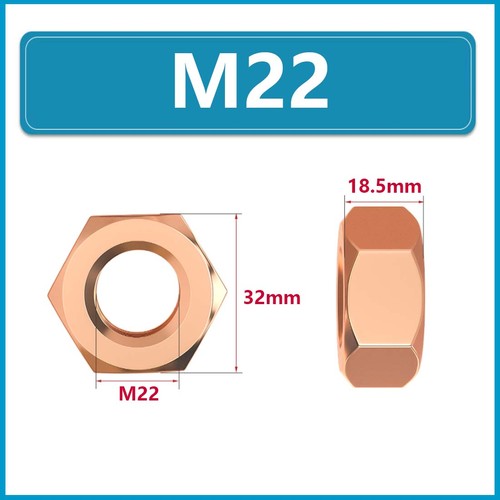 Kupfer sechskant muttern m3 - kupfer, sechskant-muttern