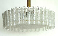 Vintage Hängeleuchten Metall-Eisglas von Doria Leuchten 6 Flammig