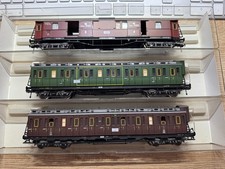 Fleischmann 5800 5801 5802 H0 Personenwagen der KPEV sehr guter Zustand in OVP