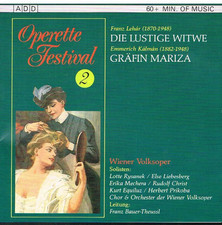Operette Festival Vol. 2: Die Lustige Witwe- Grafin Mariza / Wiener Volksoper CD
