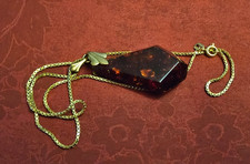 Modeschmuck- Goldfarben - Kette mit Anhänger