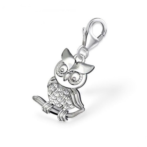 Eule charm anhänger 925 - eule,