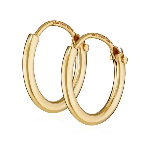 Echte gelb gold 585 creolen - gold,