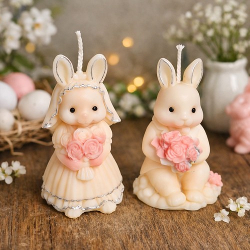 Osterhasen kerzen paar hase - paar,