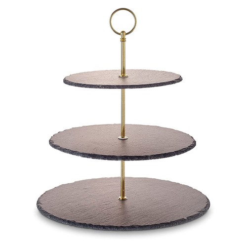 Echtwerk schiefer etagere - schiefer,