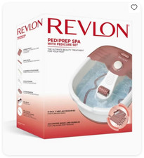 Revlon Relaxing Bubbling Massage Pediprep Fuß Spa Bad mit Pediküre Set Rosa