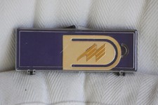 Geldscheinklammer  Geldclip, Messe München International, Optik: Gold Silber rar