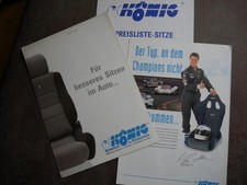 2 Prospekte  König Schalensitze M. Schumacher Druck Autogramm Motorsport