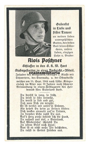 Orig sterbebild soldat mit - soldat,