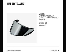 Viser Helmvisier Verspiegelt