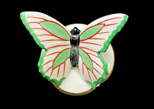 Art Déco Neutettau Porzellan Schmetterling Figur Gestempelt Insekt Handmalerei