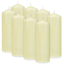 8 x Stumpenkerzen 180x68mm